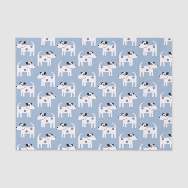 Papier Mousseline Jack Russell Parson Terrier Chien Motif (Recto)