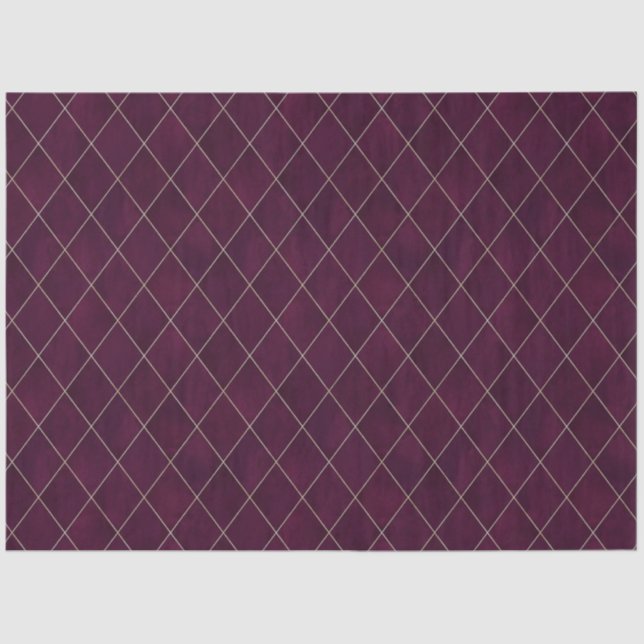 Papier Mousseline Jacquard classique Maroon Velvet Motif Luxe (Recto)