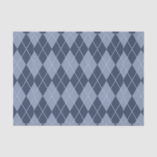 Papier Mousseline Jacquard gris bleu