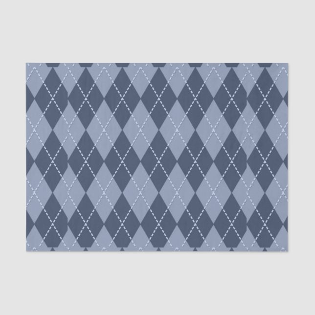 Papier Mousseline Jacquard gris bleu (Recto)