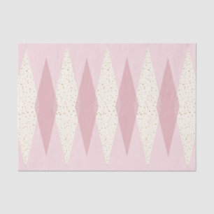 Papier Mousseline Jacquard rose moderne du milieu du siècle