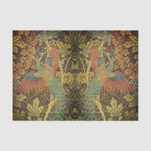 Papier Mousseline Jacquet victorien de Peacock et de Oakleaf