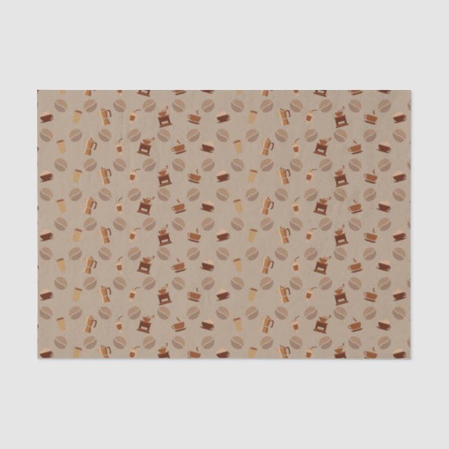 Papier Mousseline J'aime le café (Recto)
