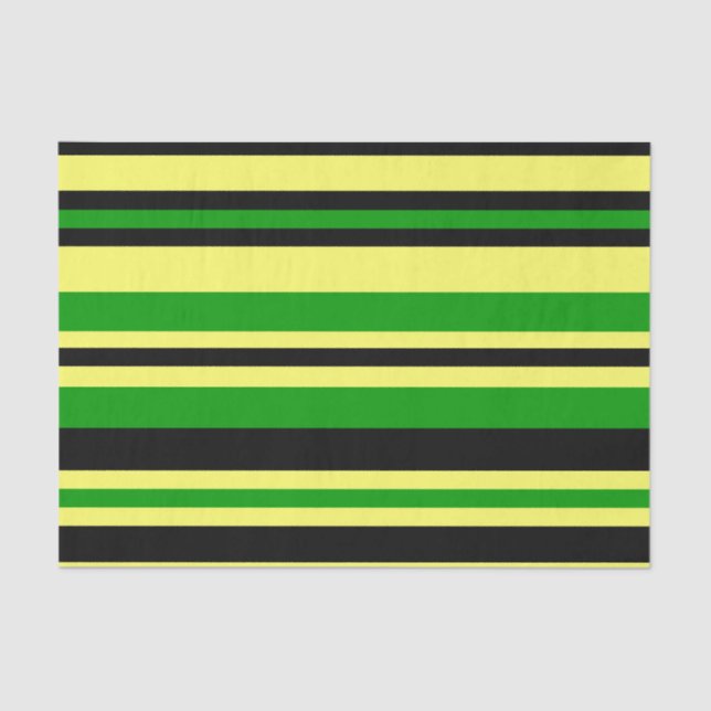 Papier Mousseline Jamaïque Stripes (Recto)