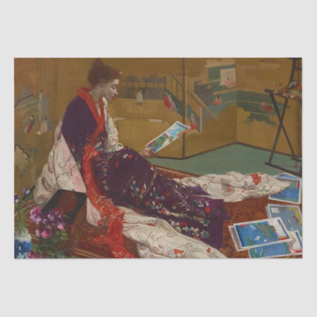 Papier Mousseline James Whistler - Caprice en violet et or (Recto)