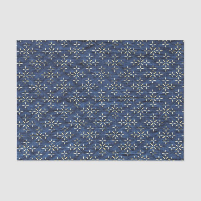 Papier Mousseline Japonais Indigo Blue (Recto)