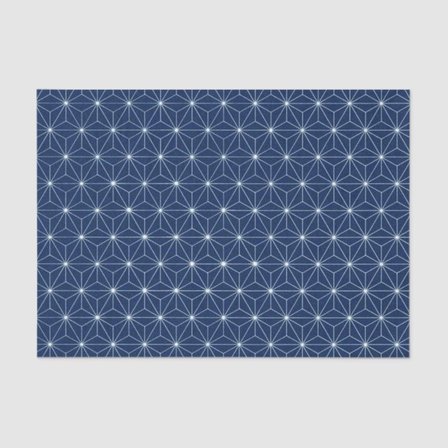 Papier Mousseline Japonais Indigo Blue (Recto)