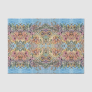 Papier Mousseline Jardin à fleurs chic de Whimsical aquarelle peintu