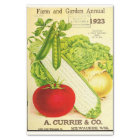 Jardin agricole vintage Catalogue végétal Découpag
