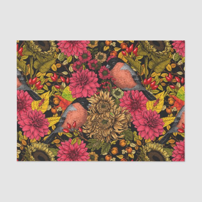 Papier Mousseline Jardin d'automne 2 (Recto)