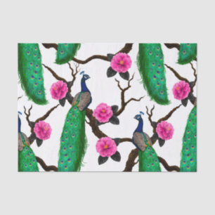 Papier Mousseline Jardin de Peacock