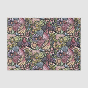 Papier Mousseline Jardin Fairy Jardin Flower Jardins Fées