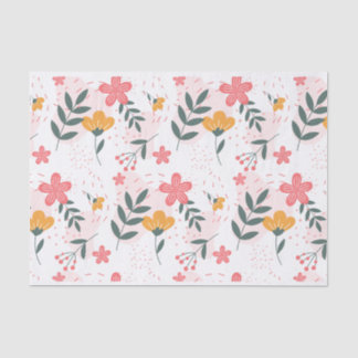 Papier Mousseline Jardin Fleur sauvage coloré Boho Botanical Floral