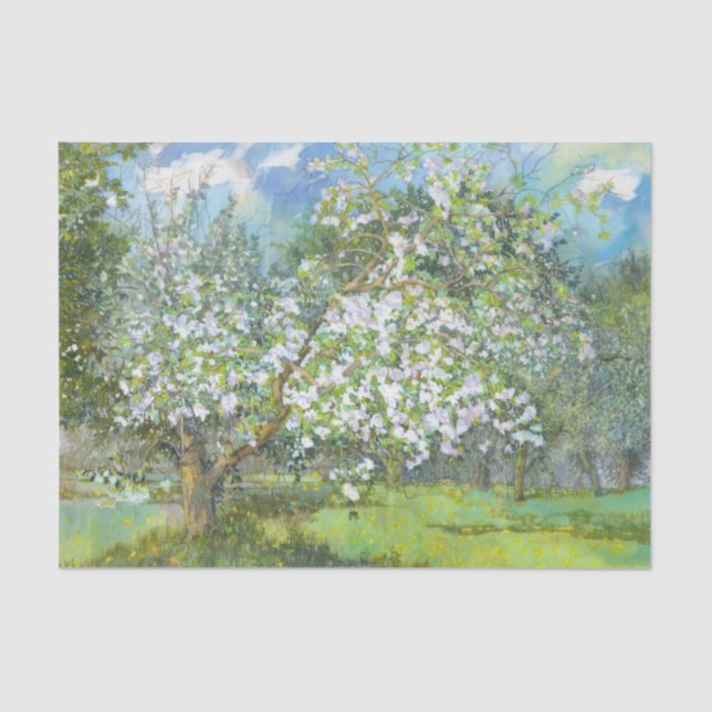 Papier Mousseline Jardin fleuri (Recto)