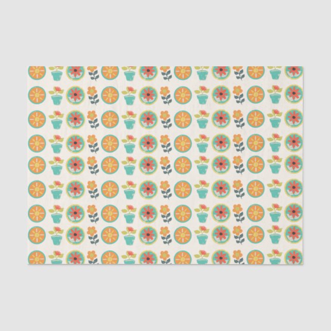 Papier Mousseline Jardin Floral - Penny (Recto)