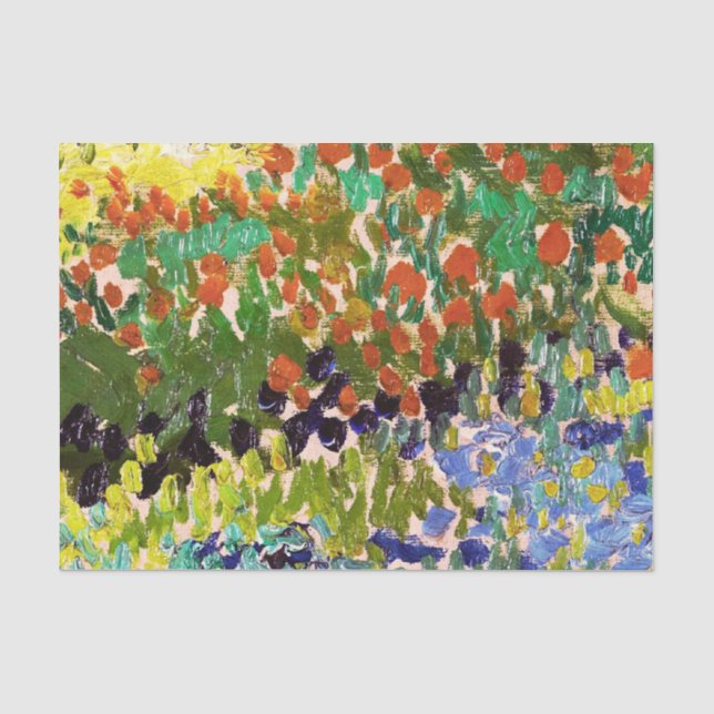 Papier Mousseline Jardin Floral Van Gogh À Arles Art Floral (Recto)