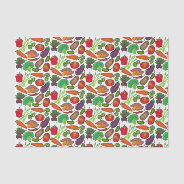 Papier Mousseline Jardin végétal Produire Légumes de marché écologiq (Recto)