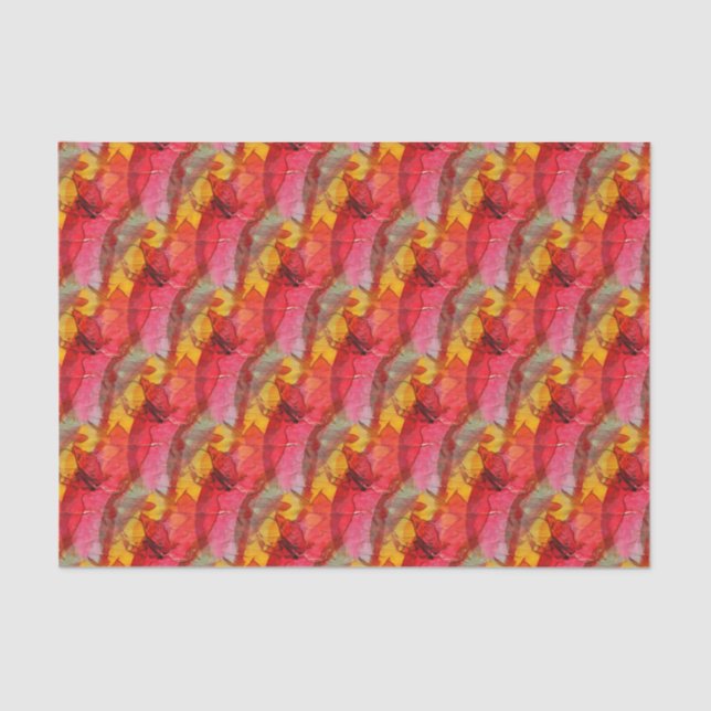 Papier Mousseline Jaune rouge d'art d'aquarelle (Recto)