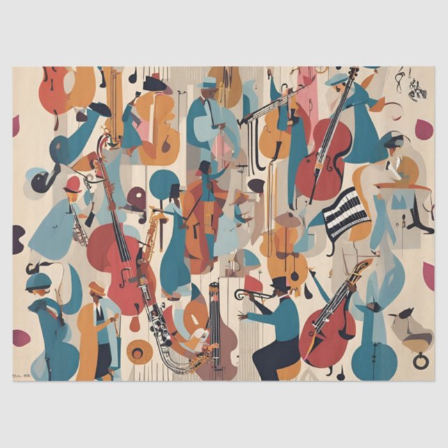Papier Mousseline Jazz Whimsical (Recto)