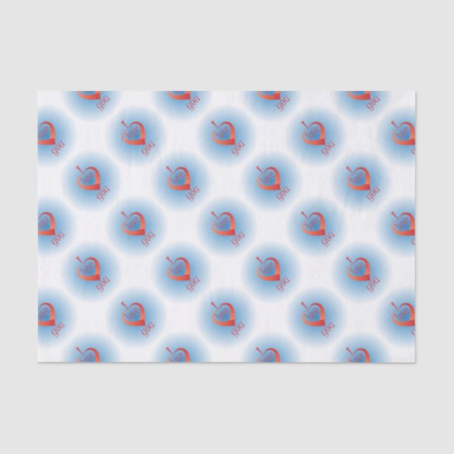 Papier Mousseline Je t'aime (Recto)