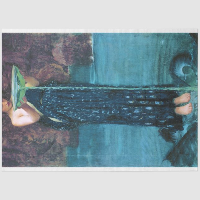 Papier Mousseline Jealous Circe, John William Waterhouse (Recto)