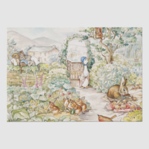 Papier Mousseline Jemima Puddle Duck dans le jardin de M. Mc Gregor