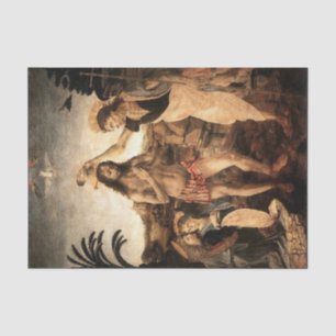 Papier Mousseline Jésus-Christ baptisé par John, peignant par L