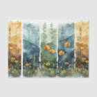 Jeu D'Aquarelles De Découpage De 4 Flores