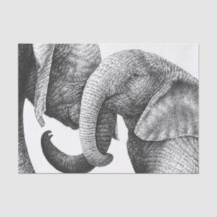 Papier Mousseline Jeunes éléphants africains