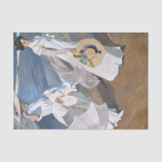 Papier Mousseline Joaquin Sorolla - Femmes marchant sur la plage