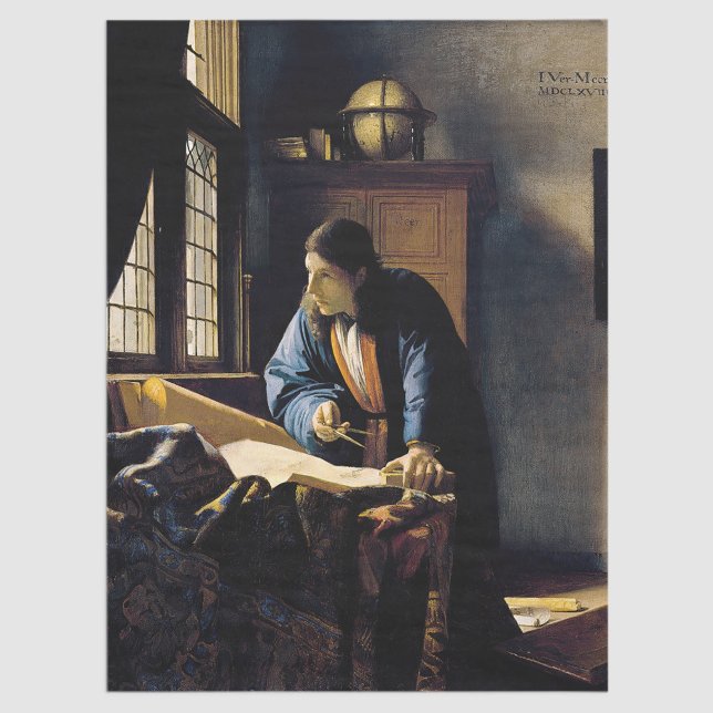 Papier Mousseline Johannes Vermeer - Le géographe (Créateur téléchargé)