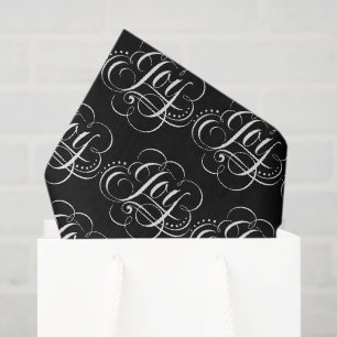 Papier Mousseline Joie - Lettres de calligraphie à la craie de Noël 