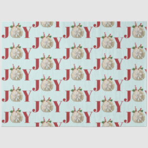 Papier Mousseline Joie Noël Sable Dollar Holly Berries Côte