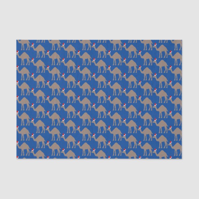 Papier Mousseline Joli Camel de Noël Motif (Recto)
