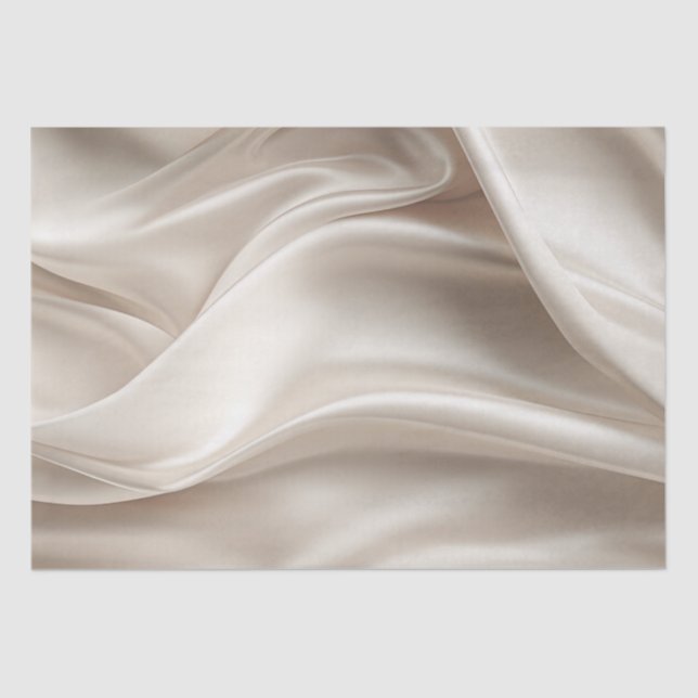 Papier Mousseline Joli Champagne Or Romantique Faux Satin (Recto)