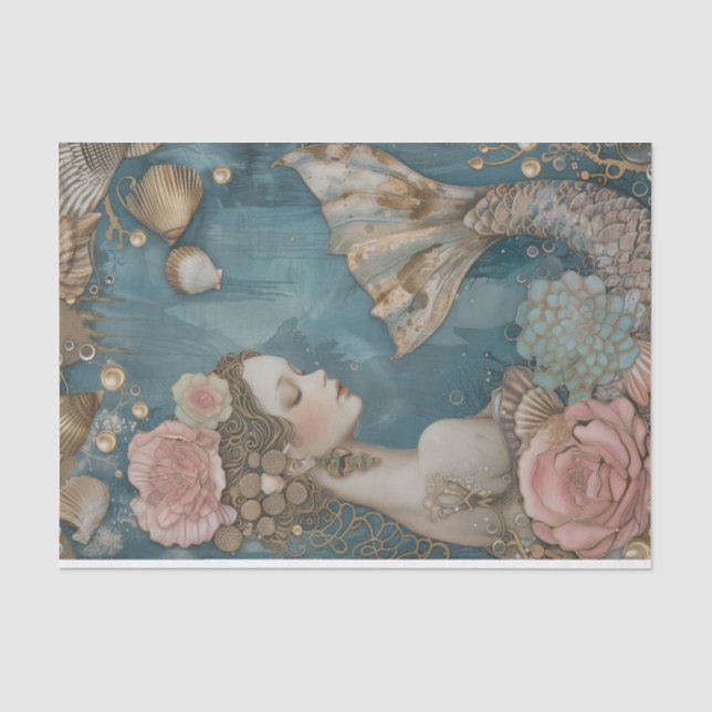 Papier Mousseline Joli Chic Mermaid Découpage (Recto)