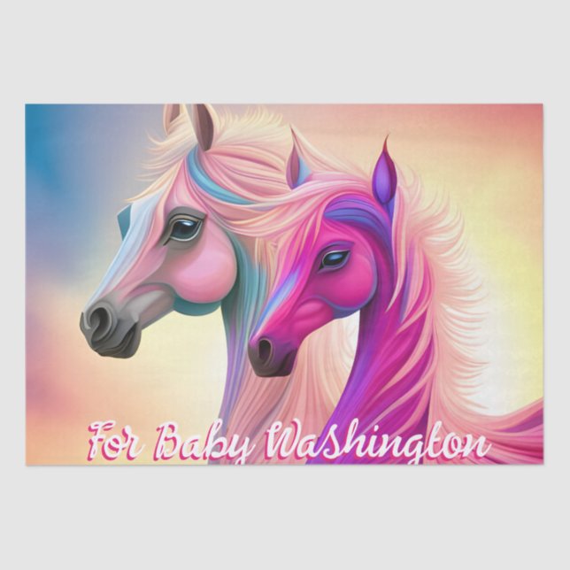 Papier Mousseline Joli Filly Ou Colt (Recto)