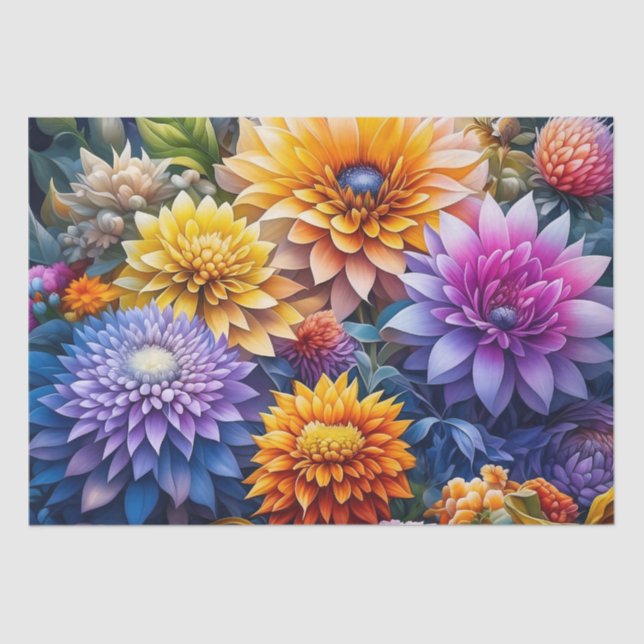 Papier Mousseline Joli Floral Ai Art (Recto)