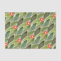 Joli Hippie Super Rouge Vert marguerite Motif Flor