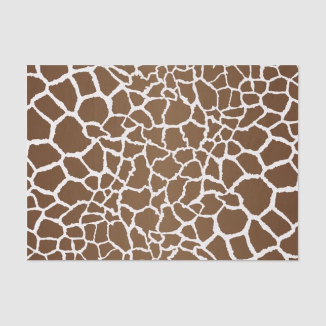 Papier Mousseline Joli motif de girafe safari (Recto)