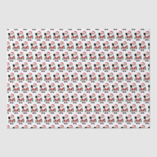 Papier Mousseline Joli Noël Père Noël Jouer au Pickleball