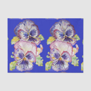 Papier Mousseline Joli Pansy Flower Motif