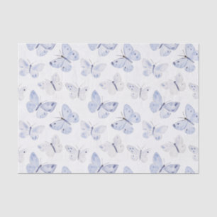 Papier Mousseline Joli Papillons blancs violets Anniversaire