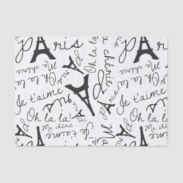 Papier Mousseline Joli Paris (Recto)