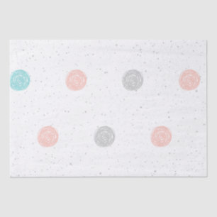 Papier Mousseline Joli Pastel Polka Dot