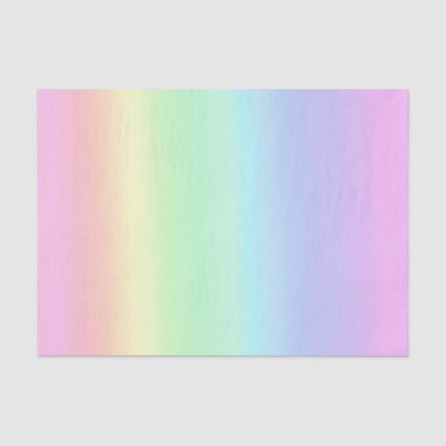 Papier Mousseline Joli Pastel Rainbow dégradent (Recto)
