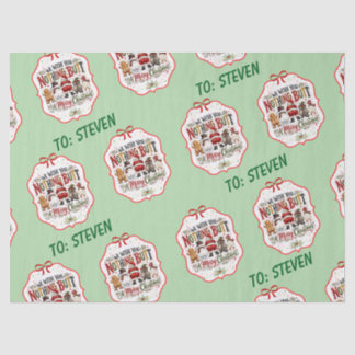 Papier Mousseline Joli Petit Cul pour un Joyeux Noël Amusant 