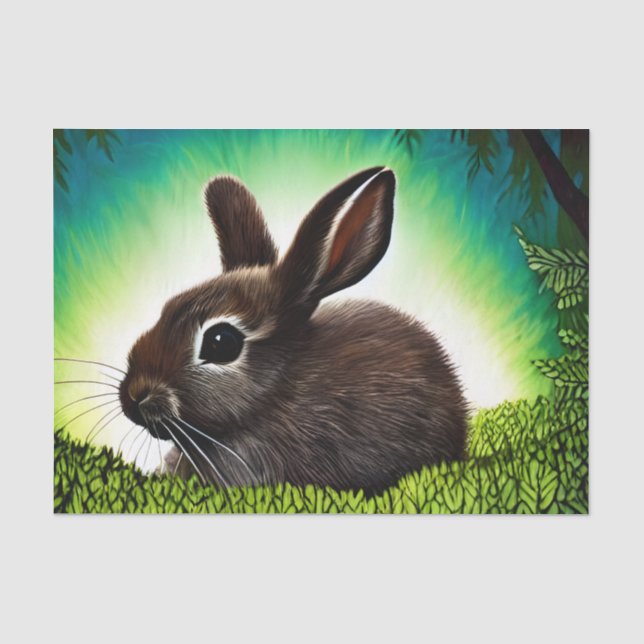 Papier Mousseline Joli petit livre d'histoires Bunny (Recto)