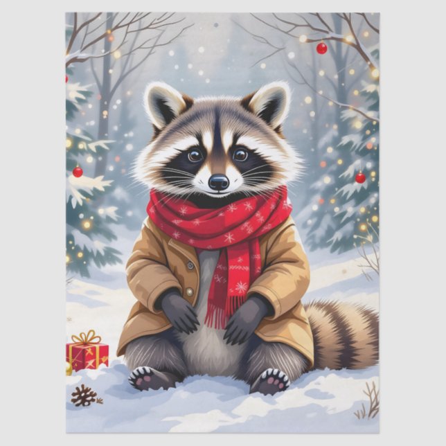 Papier Mousseline Joli Raccoon Whimsical (Recto)