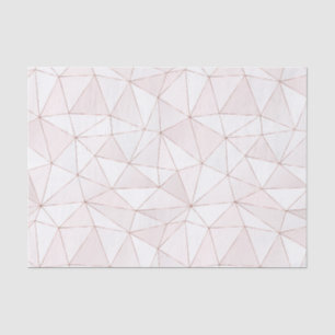 Papier Mousseline Joli Rose Gold Foil Motif géométrique